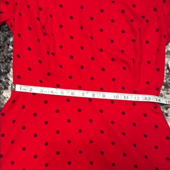 Old Navy Red Ribbed A-line Dress with Bell Sleeves - Picture 3 of 10